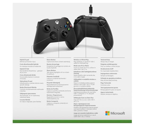MICROSOFT Xbox Series X Kontroler + kabel USB - 623353 - zdjęcie 5